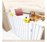 Pet Safety Gate, Dog Cat or Other Pets for Extra-Wide Openings, with Threshold and One-Hand Operation/75-84Cm
