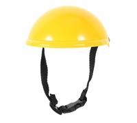 PET Safety Hat Funny Dog Helmet for Puppies and Kittens | Yellow ABS Plastic, Foam Lining and Adjustable Chin Strap, for Photos, Halloween, On-the-go PET Fun