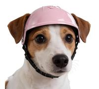 Pet Safety Helmet, Dog Head Protection Gear, Ear Hole Design Helmet Hat Adjustable Chin Strap, for Medium Large Dogs Cats Outdoor Travel Use, Motorcycle Bike Riding Camping Adventure Pet Accessory