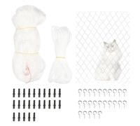 Pet Safety Net - Anti-Fall Cat Mesh, Balcony And Patio Fence, Doorway Stair Guard, Secure Window Barrier, Outdoor Indoor Protector | Versatile Cats Safetys Solution For Balconies Patios Gates