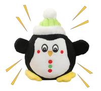 Pet Santa Penguin Plush Toy Soft Small Medium Interactive Teething Chew Toy | Plush Plush Small Medium Soft Breathable Dog Squeaky Toy for Puppies Pets Small Medium Christmas Pet Christmas Holiday
