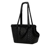 Pet Satchel Soft Winter Transport Bag, Warm Puppy Snuggle Pouch, Gentle Compression Comfort Quilted Soft Carrier for Cold Weather Commuting Short Journeys, Canine Feline Gear, Multi Colour