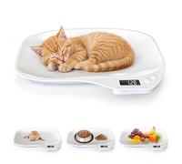 Pet Scales, 15KG Digital Puppy Scales, Small Animals Weighing Scales with 4 Weighing Modes(g/ml/oz/lb), LCD Display Electronic Scale for Cat, Puppy, Hamster, Tortoise, Food, Kitchen