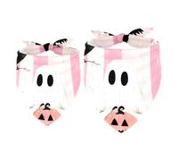 Pet Scarf 2 PCS, Specter Pumpkin Bat Pattern Stylish Dog Bandana for Boys Girls Translucent Light and Breathable Chiffon Yarn