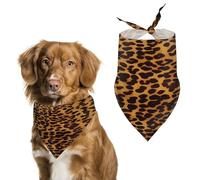 Pet Scarf Cool Cheetah Leopard Dog Bandana Holiday Thanksgiving Bandana for Large And Extra Large Dogs