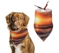 Pet Scarf Dog Scarf Pet Bandana Bandana for Dogs Beach Sunrise Printed for Most Dog And Cat
