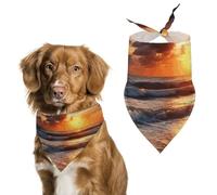Pet Scarf Dog Scarf Pet Bandana Bandana for Dogs Beach Sunrise Printed for Most Dog And Cat