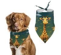 Pet Scarf Dog Scarf Pet Bandana Bandana for Dogs Cartoon Giraffe Printed for Most Dog And Cat
