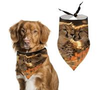Pet Scarf Dog Scarf Pet Bandana Bandana for Dogs Cheetah Love Printed for Most Dog And Cat