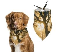 Pet Scarf Dog Scarf Pet Bandana Bandana for Dogs Dawn Forest Printed for Most Dog And Cat