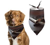 Pet Scarf Dog Scarf Pet Bandana Bandana for Dogs Japan Samurai Sword Printed for Most Dog And Cat