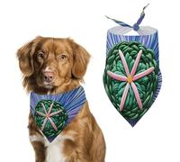 Pet Scarf Dog Scarf Pet Bandana Bandana for Dogs Modern Silk Threads Cloverleaf Filigree Printed for Most Dog And Cat
