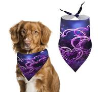 Pet Scarf Fashional Purple Hearts Dog Bandana Holiday Thanksgiving Bandana for Large And Extra Large Dogs