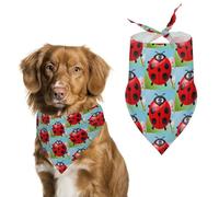 Pet Scarf,Red Ladybug Printed Personalized Dog Scarf Triangle Bib Bandana Accessories Funny Dog Bandanas for Dogs Cats