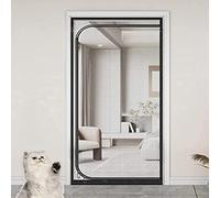 Pet Screen Door 80cm×200cm Net Curtain Easy Install Thickened Mesh Mesh Zipper and Kid Friendly(120x220cm)