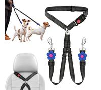 Pet Seatbelt - Car Harness | Retractable Animal Car Safety Strap, Nylon Elastic Control Line, Secure Anti Escape Vehicle Accessory, Comfortable Ride Support System, for Small Medium Breed Trips