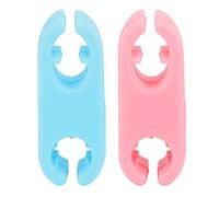 Pet Selfie Clip Silicone Non Toxic Durable Jaw Design Helps Record Beautiful Moments With Pets Universal For Cats Dogs Blue Pink 2pcs 5cm