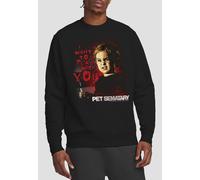 Pet Sematary I Want To Play Crew Sweatshirt, Black Paramount Home Entertainment Black S