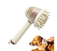 Pet Shampoo Brush - Bath Brush for Dogs with Soap Dispenser & Ergonomic Non Slip Handle | Grooming Tool for Puppies, Kittens & Pets