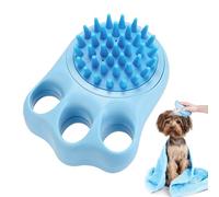 Pet Shampoo Brush - Shampoo Dispensing Scrubber - Soft Silicone Bristle Pet Grooming Brush,for Bathing Massage Home Short Long Hair Kitten