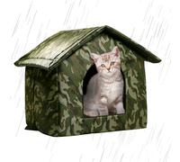 Pet Shelter Tent - Easy Assembly Outdoor Cabin, Winter Cat Refuge | Cozy Sleeping, Snowproof Hideouts Hut, Heated Animal Nest for Stray Cats, Small Breeds, Backyard, Porch, Garage Space