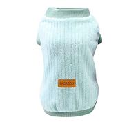 Pet Sherpa Fleece Jumper Vest, Warm Pet Sweater for Dogs and Cats, Soft Fluffy Knit Pullover with High Neck Collar, for Small Medium Pets Autumn Winter Outdoor Indoor Use