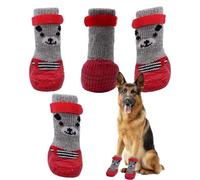 Pet Shoes - Dog Paw Boots, Non-Slip Dog Boots, Breathable Dog Paw Protection Shoes with Adjustable Strap for Winter, Snow, Hot Roads, Outdoor Activities, Paw Protection