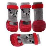 Pet Shoes, Dog Paw Boots, Winter Non-Slip Dog Shoes, Breathable Dog Boots, Dog Paw Protection with Adjustable Strap for Hot Roads and Snowy