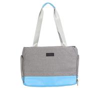 Pet Shoulder Bag Breathable, Universal Pet Travel Carrier for Cats Dogs Rabbits, 3 Sided Mesh Design with Internal Soft Bottom, Large Opening Zipper for Metro Bus (Blue)