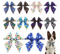 PET SHOW 10 Pack Dinosaur Sailor Dog Bowties for Large Dogs