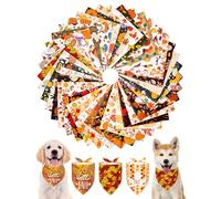 PET SHOW 50 Pack Fall Dog Bandanas Bulk for Medium Dogs