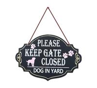 Pet Sign Rusts Frees Weatherproof Dog Sign 13x9 Inch Wood Please Keep Gate Closed Pet