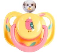Pet Silicone Calming Pacifier, Dog Pacifiers for Small Dogs, Kitten Pacifiers, Puppy Teething Toys and Cat Chew Toys, Essential Pet Supplies, Puppy Essentials and Kitten Supplies (Chicks)