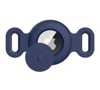 Pet Silicone Protective Case for Apple Airtag GPS Finder Cat Small Dog Collar Loop, Pet Loop Holder for Air_tag, for Apple Locator Tracker Anti-Lost Device (Midnight blue)