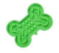 Pet Silicone Slow Feeder Bowl for Dogs Green Small No Design Easy to Clean Fun Feeding Experience for Puppies Non Tip Bump Design Reduces Eating Speed