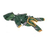 Pet Single Layer Raincoat Reflective Dog Clothes Jumpsuit Waterproof Jacket Water Resistant Clothing for Dogs Supplies(Green,XS)