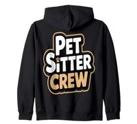 Pet Sitter Crew Pet Care Squad Zip Hoodie