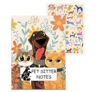 Pet Sitter Notes - Professional Portable Lightweight Scratch-resistant Cover | Log Book For Pet Sitters,for Puppy Cat Kitten Home Travel Indoors Outdoors