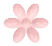 Pet Six Petals Food Feeder Bowl, PP Material, 42x42cm, Blue Green Pink - Durable Design, Multiple Feeding Slots, Space Saving for Cats and Dogs (Pinkish)
