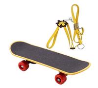 Pet Skateboard Rope for Tortoise, Small Turtle Toy Harness and Skateboard, Adjustable Accessories Reptile Funny Trainer for Chameleons, Bearded Dragons, Small Iguanas