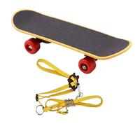 Pet Skateboard Rope for Tortoise | Small Turtle Toy Harness and Skateboard | Funny Reptile Trainer Accessories for Bearded Dragons, Small Iguanas, Chameleons