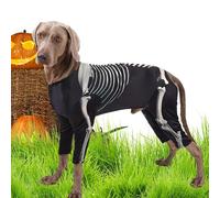 Pet Skeleton Costume - Dog Halloween Outfit, Lightweight Breathable Clothes, Skin-friendly Materia, Soft Holiday Apparel | Funny For Home Fall Christmas Cosplay Party Celebration Wear