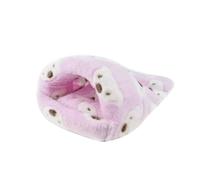 Pet Sleeping Bag Nest Warm Fleece Middle Size Pink for Chinchilla Squirrel