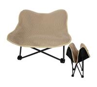 Pet Sleeping Furniture - Sisal Lounge Chair, Relaxing Hammock for Cats, Foldable Stainless Steel Scratching Bed | Raised Basket Mat, Cushion Device for Indoor Farmhouse