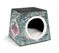 Pet Sleeping Nest Bed, Classical Ballet Elegant Ballerina Printed Dog House Cat Nest, Winter Pet House are Suitable for Most Cats, Dogs, and Other Small Pets