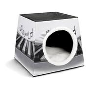 Pet Sleeping Nest Bed, Piano Music Symbol Printed Dog House Cat Nest, Winter Pet House are Suitable for Most Cats, Dogs, and Other Small Pets
