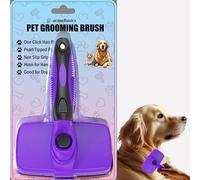 Pet Slicker Grooming Brush by Acme Basics, Deshedder/Cleaning Brush, Comb for Shedding Short/Long Haired Dogs & Cats - Perfect Pet Hair Cleaner & Remover (Large)