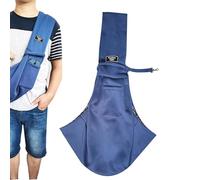 Pet Sling Carrier - Deluxe Adjustable Shoulder Cat Travel Bag, Safe Comfortable For Small Puppy Dogs Kittens, Breathable Cotton Linen Material | Hands-Free Walking Hiking Camping Traveling Outdoor