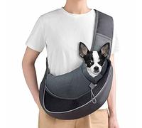 Pet Sling Carrier - Hand-Free Dog & Cat Sling Bag - Breathable Mesh - Adjustable Shoulder Strap - For Small Pets - Outdoor & Travel