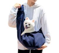 Pet Sling Carrier, Hands-free Small Pet Pouch Bag, Spacious Puppy Carrier Sling - oft Comfortable Dog Slings for Walking Subway Shopping Outdoor Traveling